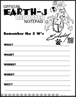 [Official Earth J Note Pad]